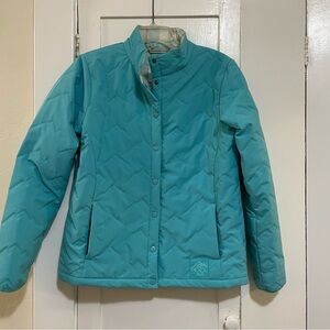 Rabbit Running Dawn to Dusk water resistant jacket medium teal